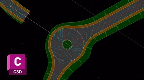 Roundabout and Intersection Corridor Modelling in Civil 3d скачать