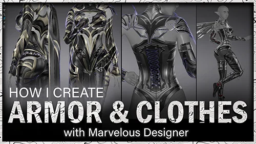 HOW I CREATE ARMOR & CLOTHES with Marvelous Designer скачать