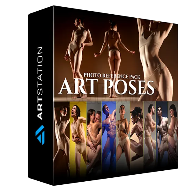 Art Poses - Reference Photo Pack For Artists 651 JPEGs noAI