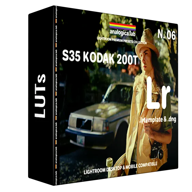 Analogica Lab – Lightroom Preset S35 KODAK 200T S35MM Film Simulation Premium Desktop & Mobile