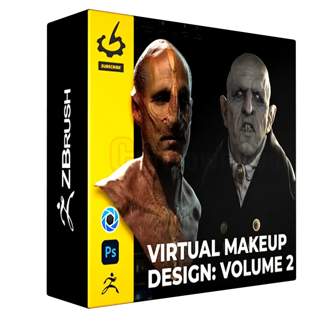 Virtual Makeup Design Volume 2 - Lighting & Rendering using KeyShot & Photoshop with Neville Page