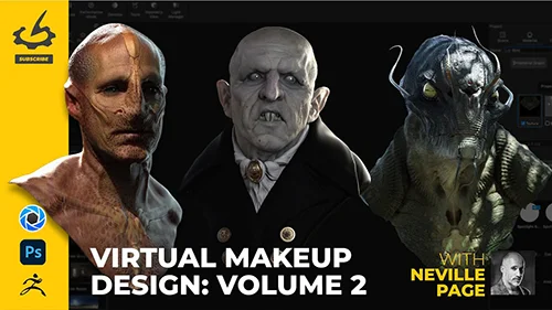 Virtual Makeup Design Volume 2 - Lighting & Rendering using KeyShot & Photoshop with Neville Page скачать