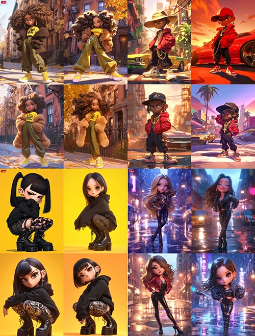480 Ai Art Prompts for Chibi Fashion скачать