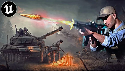 Unreal Engine 5 for Game Trailer Slow-Motion Bullet & Tanks скачать