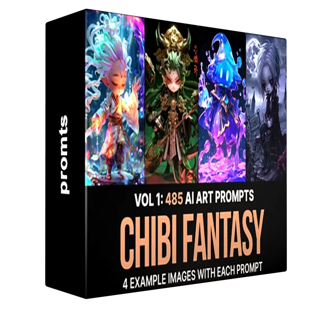 485 Ai Art Prompts for Chibi Fantasy