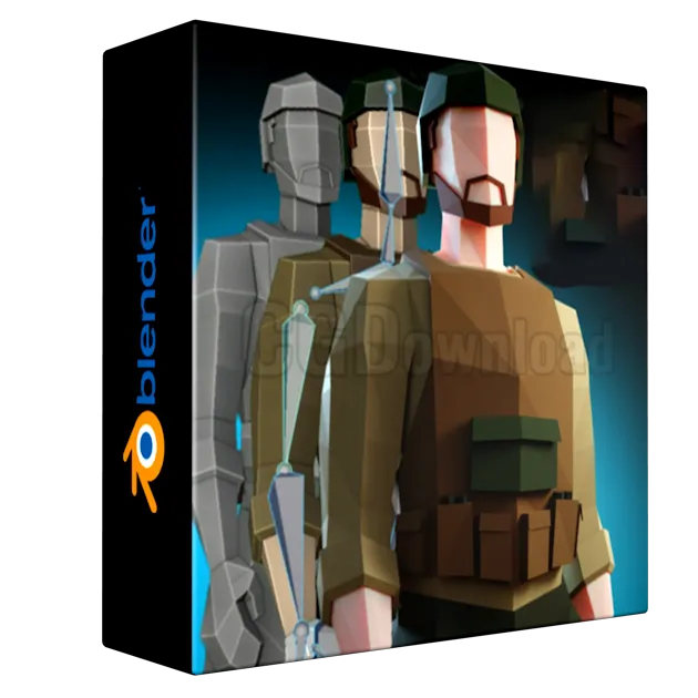 Start to Finish Low Poly Characters in BLENDER