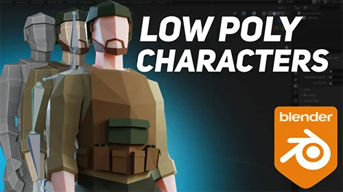 Start to Finish Low Poly Characters in BLENDER скачать