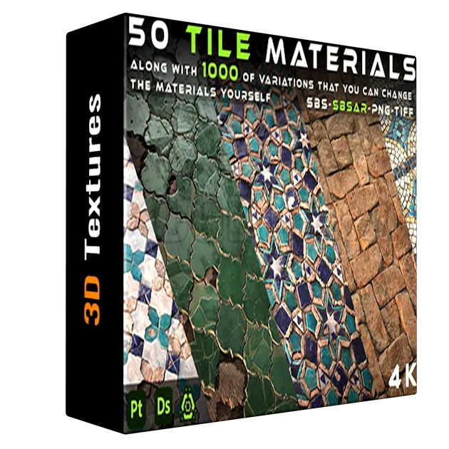 50 Tile Materials - Thousands of variations
