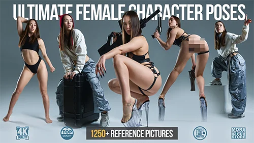 1250+ Ultimate Female Character Poses скачать