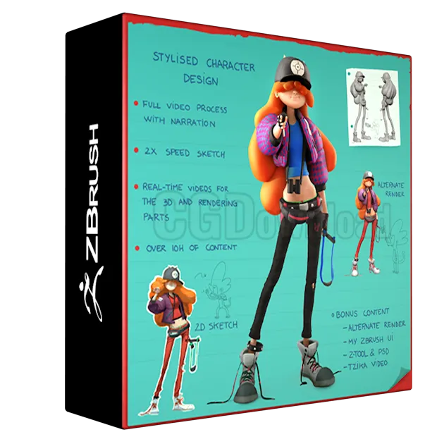 Stylized Character Design in 2d and 3d