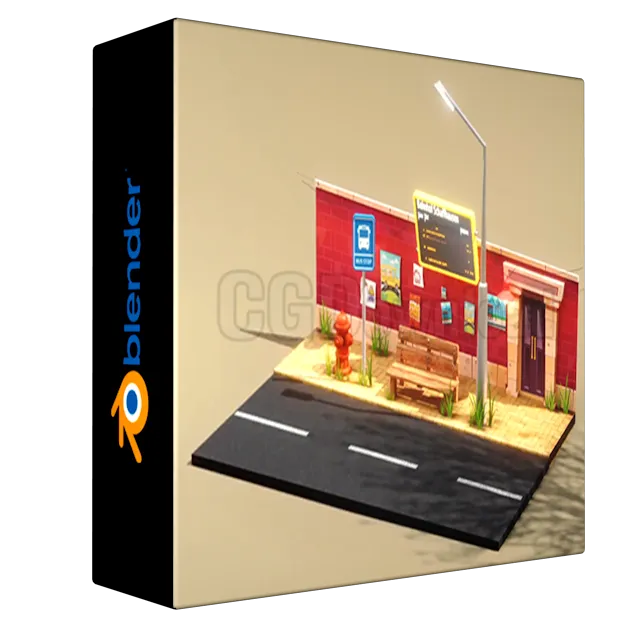 Create Models in Blender & Combine 2D & 3D