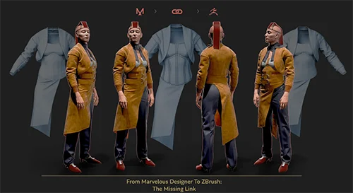 From Marvelous Designer To ZBrush The Missing Link скачать