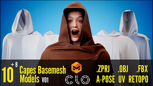 18 Capes Basemesh Models VOL 01 скачать