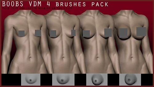 BOOBS VDM 4 brushes pack скачать