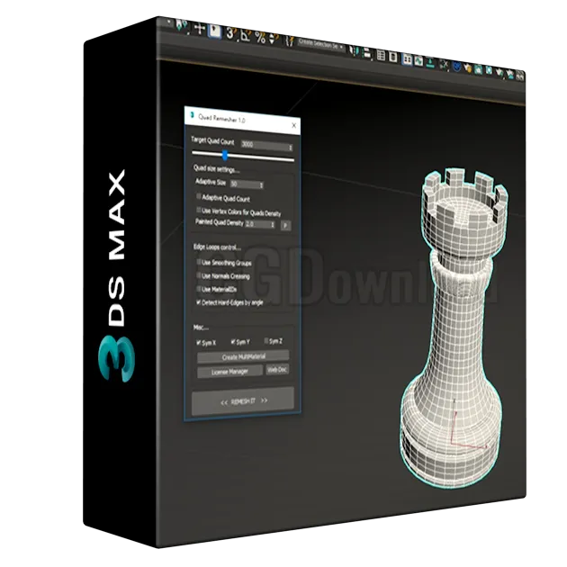 Exoside Quad Remesher for 3ds Max