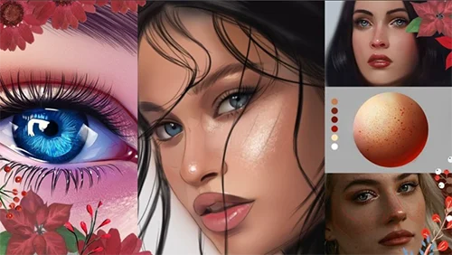 Digital Illustration Realistic Female Portraits Masterclass скачать