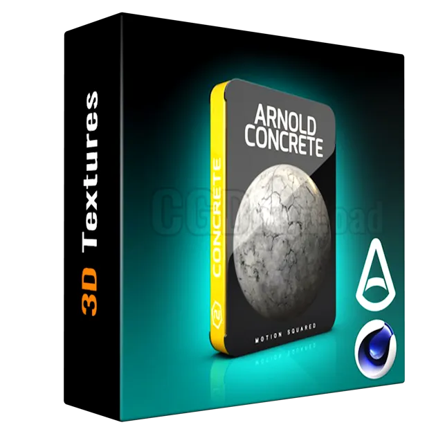 Motion Squared - Arnold Concrete Materials for Cinema 4D