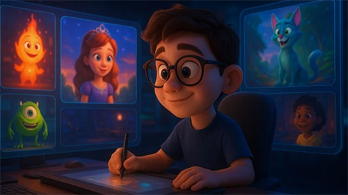 AI 3D Cartoon Masterclass Animate Like Pixar Free скачать