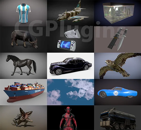 PBR Game 3D Models Bundle 1 Июнь 2025 скачать