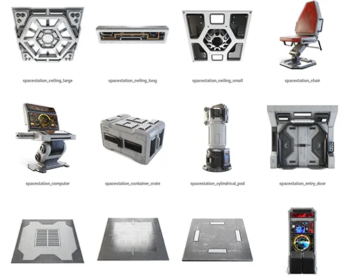 CGAxis – Space Station Interior скачать