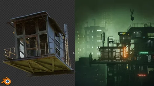 Creating A Cyberpunk Scene In Blender step-by-step скачать