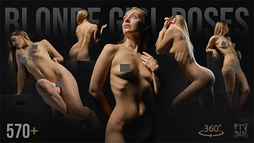 570+ Blonde Girl Poses for Art & Sketching скачать
