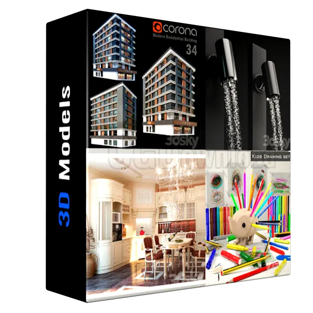 3DSky Pro 3D-Models Bundle 3 Июнь 2025