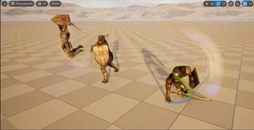 Unreal Engine Niagara Combat Sweep VFX скачать