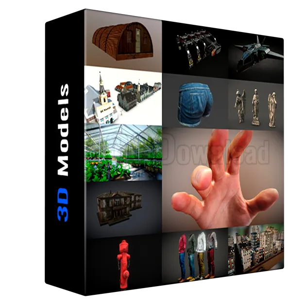 PBR Game 3D-Models Bundle Июнь 2025