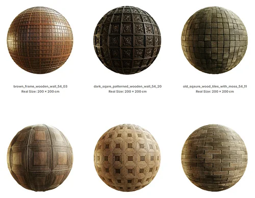 CGAxis Physical 7 - Patterned Wooden Walls скачать