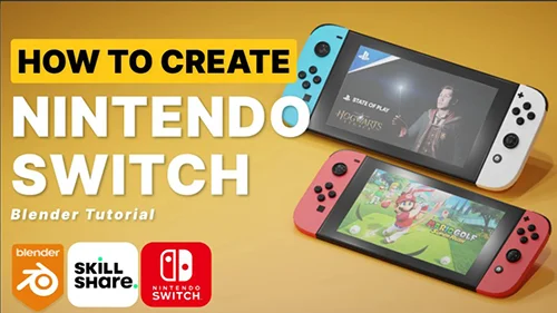 Blender 3D Learn To Create A Nintendo Switch Game Console скачать