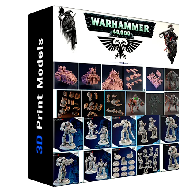Warhammer 40K - Collection 3D Printable Miniatures Vol.1