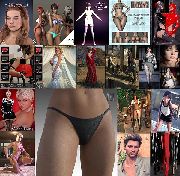 Daz 3D, Poser Bundle Июль 2025 скачать
