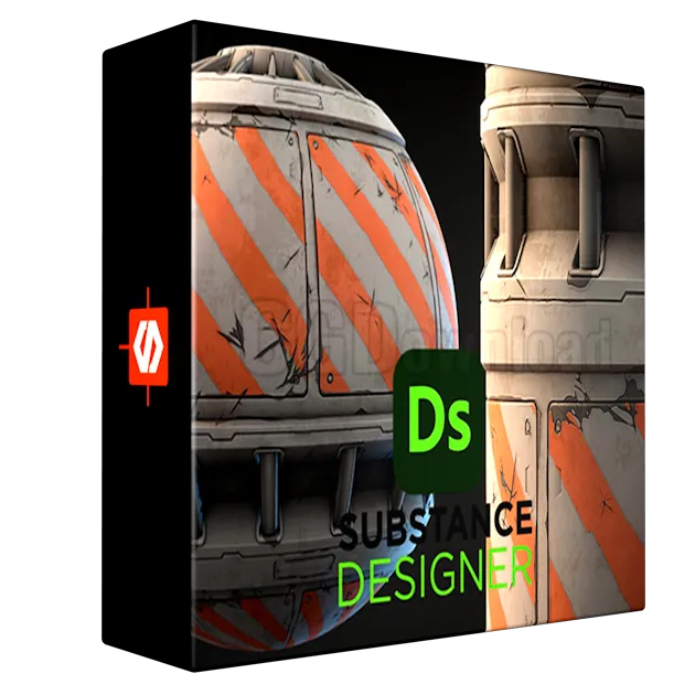 Stylized Sci-Fi Barrier Wall - Substance 3D Designer