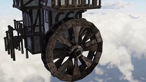 Blender to Unreal Engine 5 - 3D Props - Medieval Windmill качать