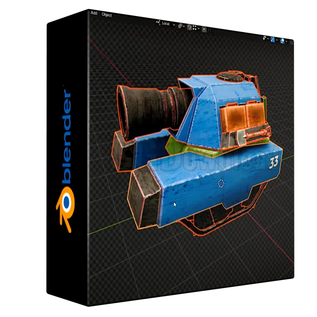 Blender 4.X - 3D Modeling for Games - COMPLETE WORKFLOW
