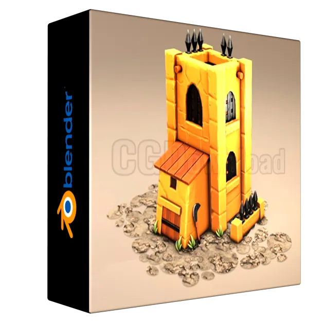 Create a Stylized Fort for Games – Blender to Substance