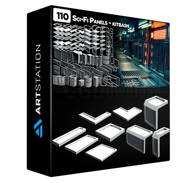 110 Sci-Fi Panels - KITBASH - VOL 07