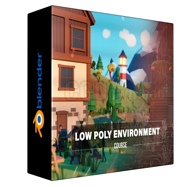 Eldamar Studio - Low Poly Environment Scene Blender Course