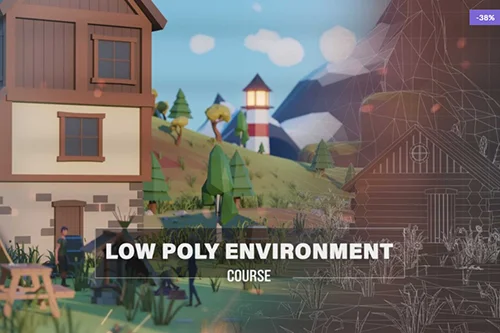 Eldamar Studio - Low Poly Environment Scene Blender Course скачать