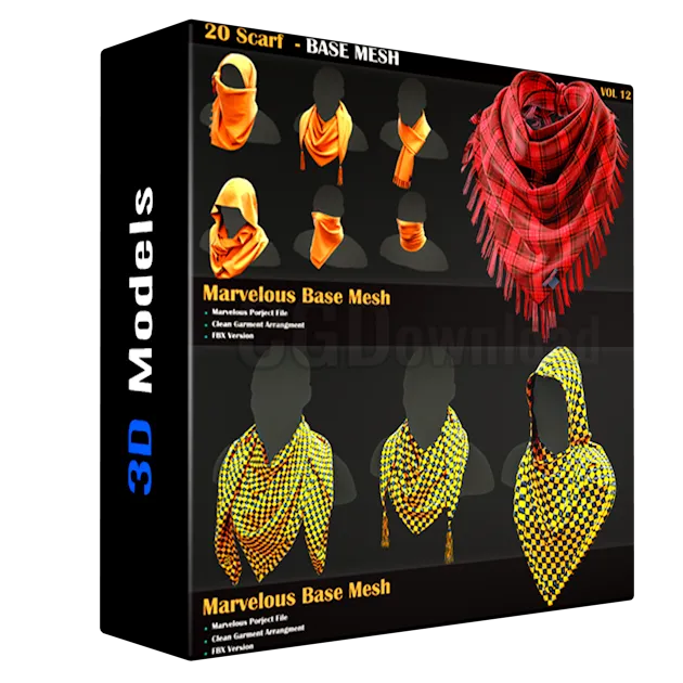 20 Scarf BASE MESH - VOL 12
