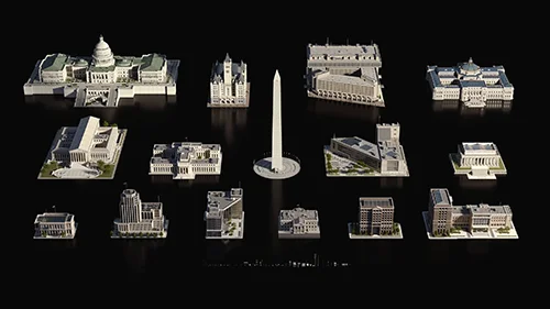 KitBash3D - Washington D.C. скачать