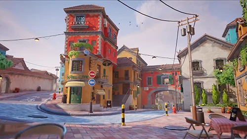 Stylized European City скачать