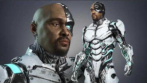 Cyborg Hard Surface Character Creation in Blender скачать