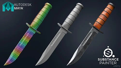 Video Game Weapon Course Modeling Substance Painter 2 скачать