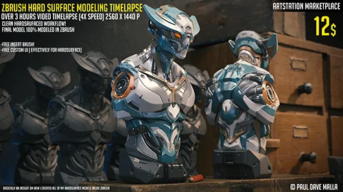 ZBrush Hard Surface Modeling Timelapse сеачать