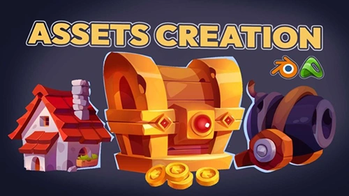 Game Asset Creation Modeling & Texture Painting in Blender скачать
