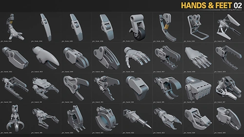 Artstation - Hard-Surface Kitbash Collection скачать