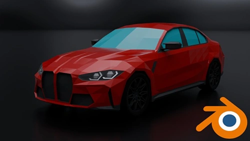 3D Low Poly Car Modeling In Blender скачать