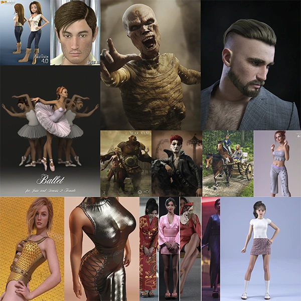 Daz 3D, Poser Bundle Октябрь 2025 скачать